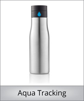 Smart og handy Aqua Tracking drikkedunk på 600 ml., som viser hvor meget du drikker