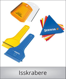 Isskrabere med logo