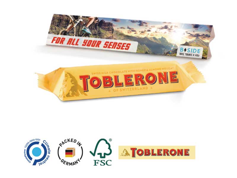 Toblerone med logo